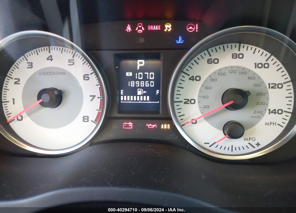 2012 SUBARU IMPREZA VIN: JF1GPAS61CH213827