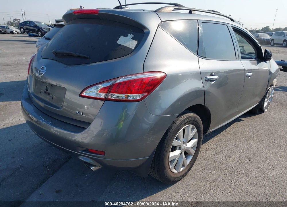 2014 NISSAN MURANO SL VIN: JN8AZ1MU4EW416915