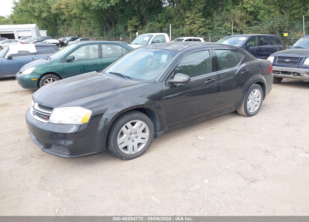 2014 DODGE AVENGER VIN: 1C3CDZAB1EN116067