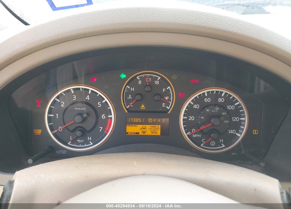 2008 NISSAN ARMADA SE VIN: 5N1BA08D08N600654