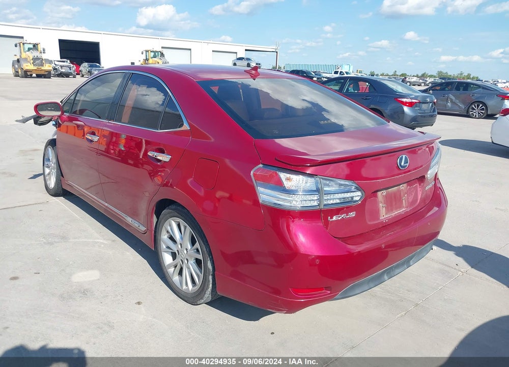 2010 LEXUS HS 250H PREMIUM VIN: JTHBB1BA9A2026423