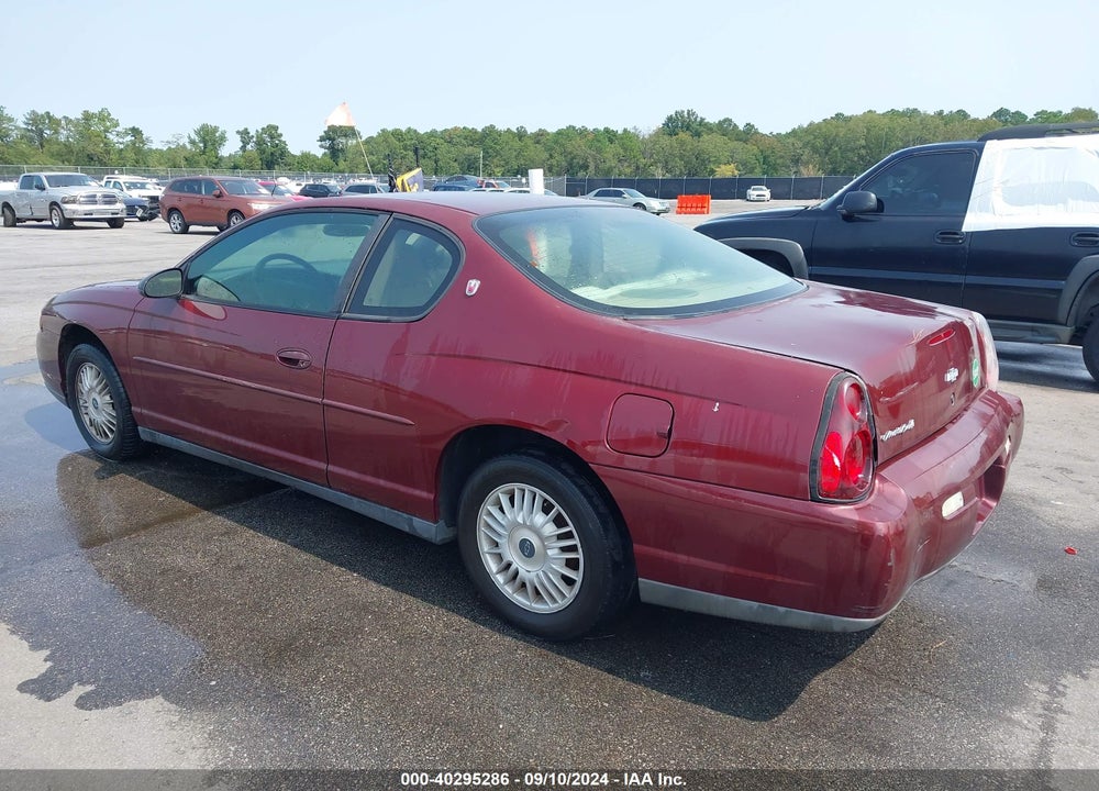 2002 CHEVROLET MONTE CARLO LS VIN: 2G1WW12E129160557