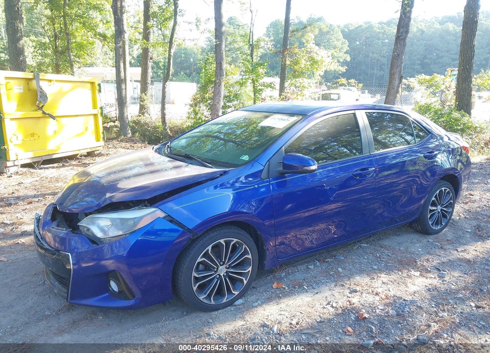 2014 TOYOTA COROLLA S PLUS VIN: 2T1BURHE6EC134915