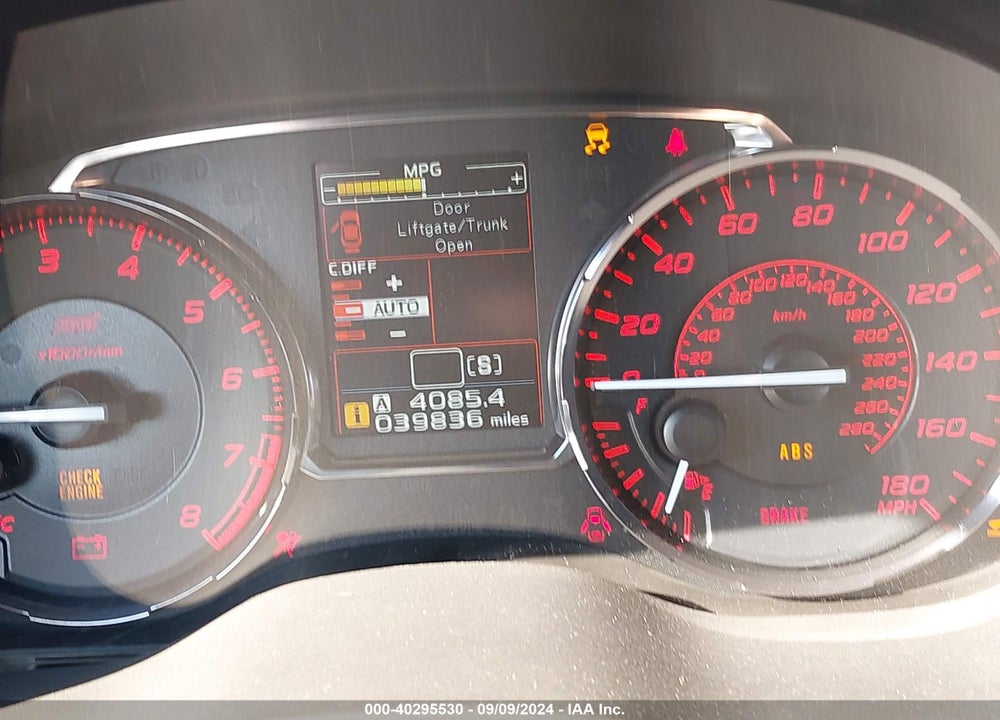 2017 SUBARU WRX STI LIMITED VIN: JF1VA2Z60H9841321