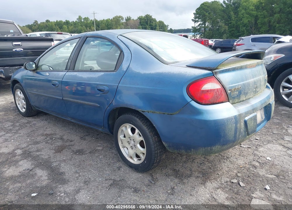 2003 DODGE NEON SXT VIN: 1B3ES56C43D229956