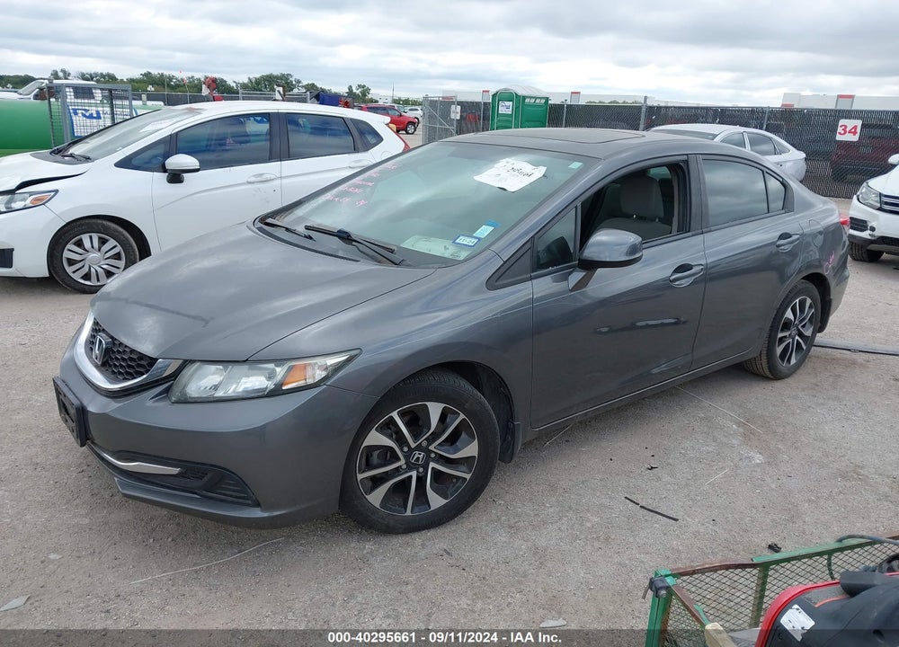 2013 HONDA CIVIC EX VIN: 2HGFB2F87DH519921