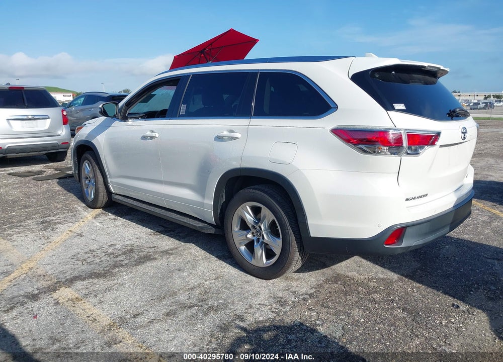 2016 TOYOTA HIGHLANDER LIMITED V6 VIN: 5TDYKRFHXGS152308