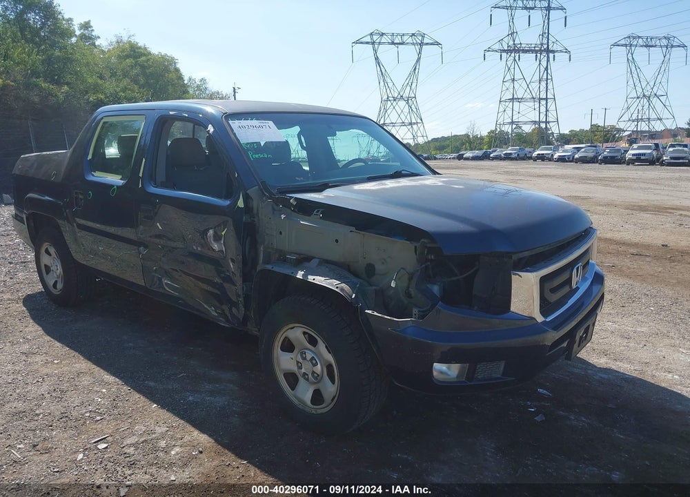 2009 HONDA RIDGELINE RT VIN: 5FPYK16289B104561