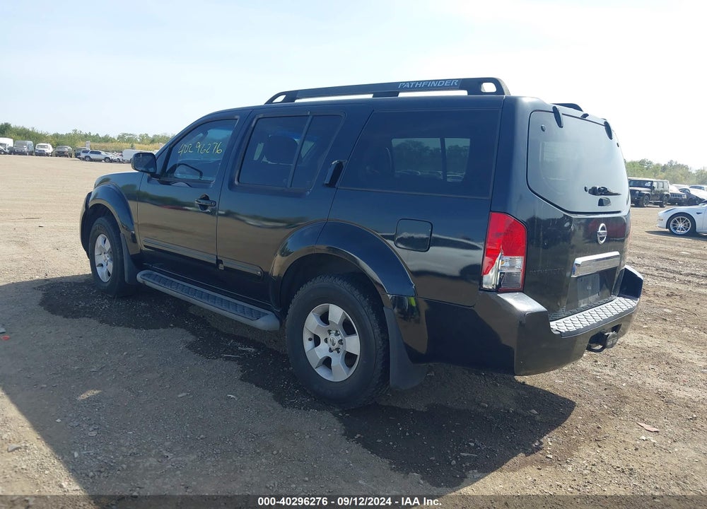 2006 NISSAN PATHFINDER S VIN: 5N1AR18WX6C607647