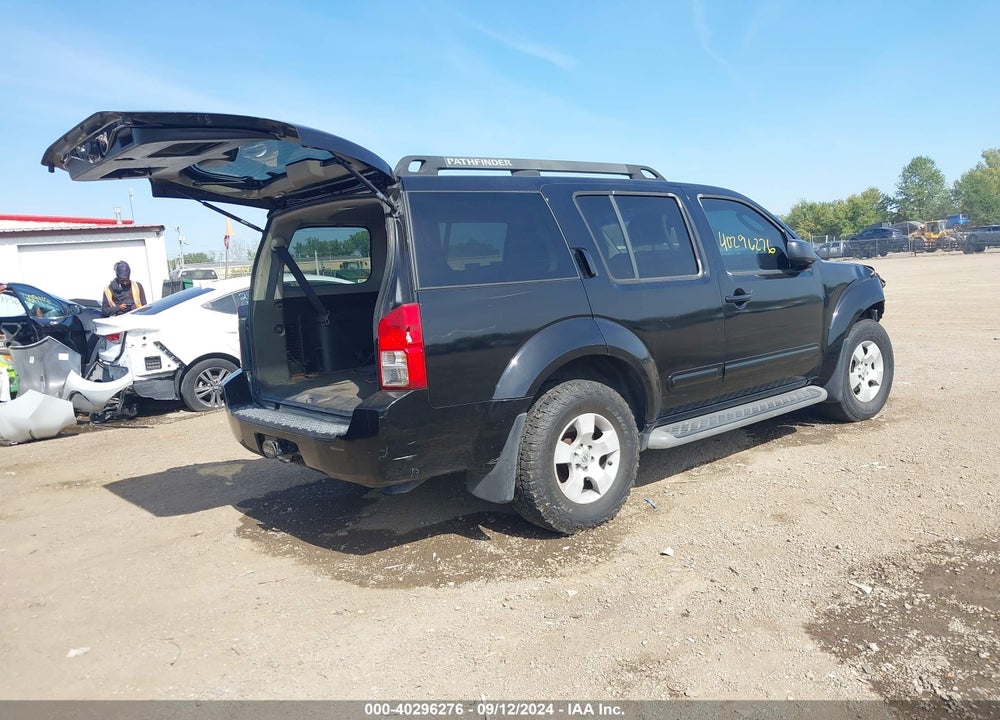 2006 NISSAN PATHFINDER S VIN: 5N1AR18WX6C607647