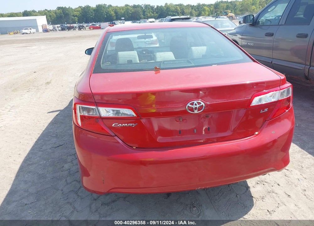 2012 TOYOTA CAMRY LE VIN: 4T1BF1FK5CU542192