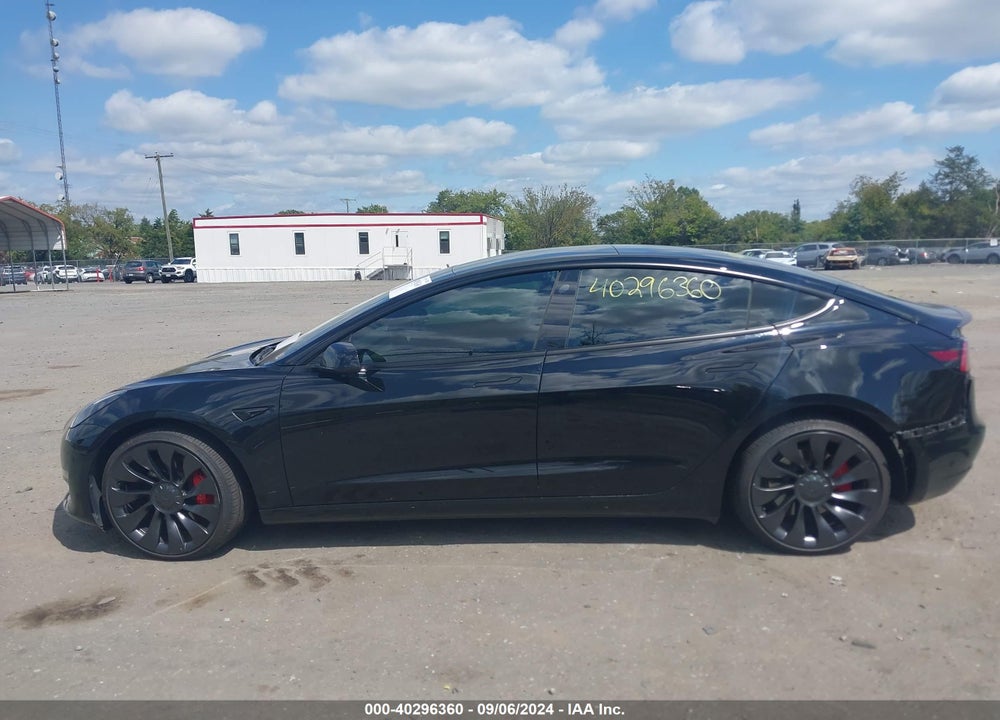 2022 TESLA MODEL 3 PERFORMANCE DUAL MOTOR ALL-WHEEL DRIVE VIN: 5YJ3E1EC4NF258523