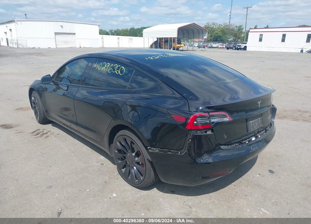 2022 TESLA MODEL 3 PERFORMANCE DUAL MOTOR ALL-WHEEL DRIVE VIN: 5YJ3E1EC4NF258523