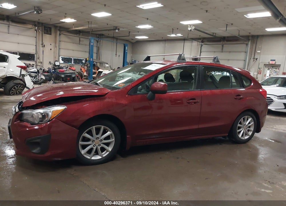 2012 SUBARU IMPREZA 2.0I PREMIUM VIN: JF1GPAC68CH210535