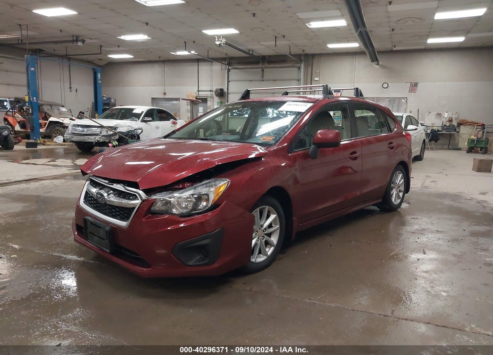 2012 SUBARU IMPREZA 2.0I PREMIUM VIN: JF1GPAC68CH210535