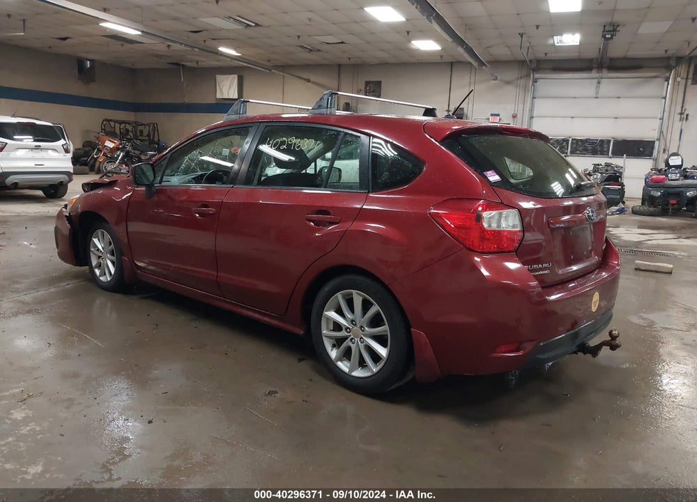 2012 SUBARU IMPREZA 2.0I PREMIUM VIN: JF1GPAC68CH210535