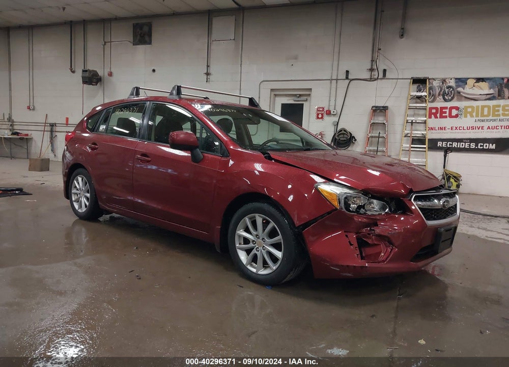 2012 SUBARU IMPREZA 2.0I PREMIUM VIN: JF1GPAC68CH210535