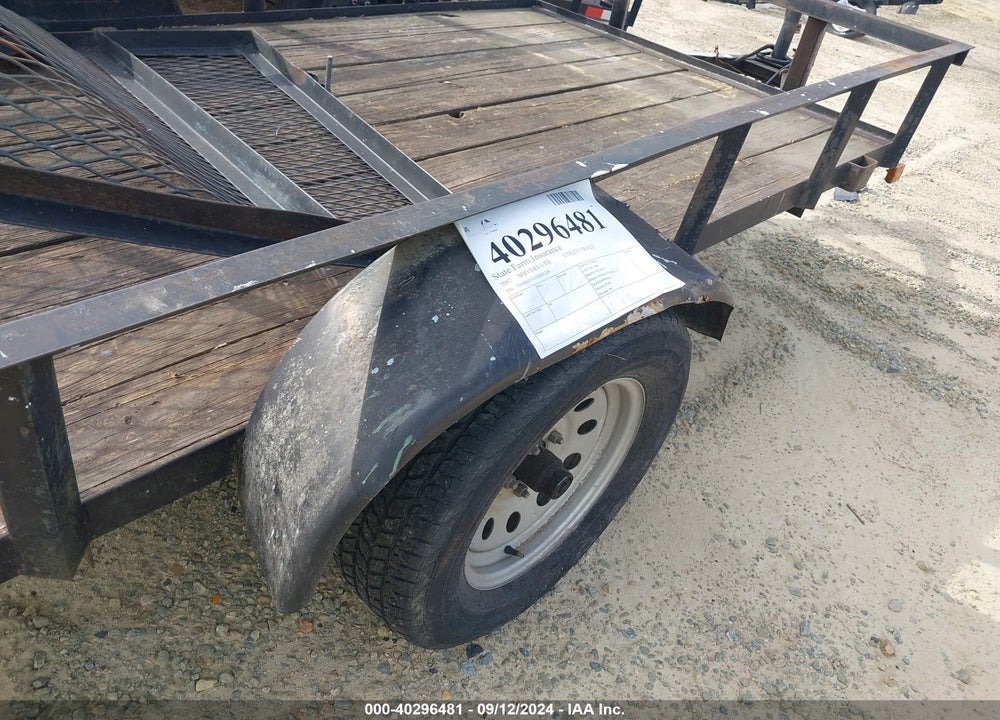 2007 SHIVERS UTILITY TRAILER VIN: 5D1BA13157G001249