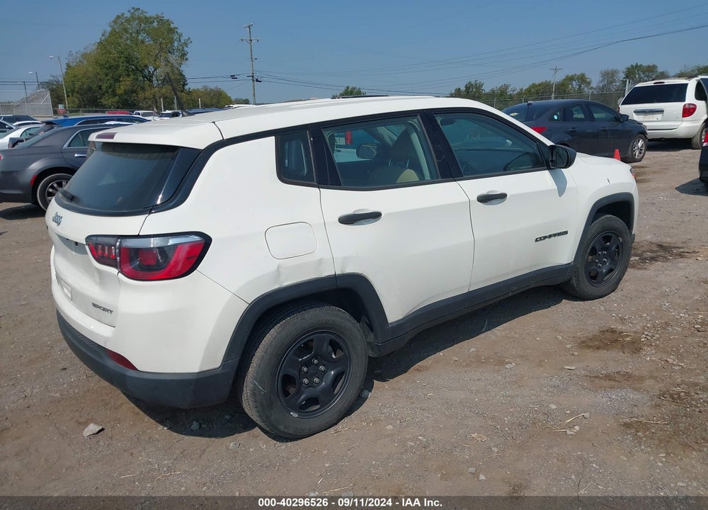 2018 JEEP COMPASS SPORT FWD VIN: 3C4NJCAB4JT194458