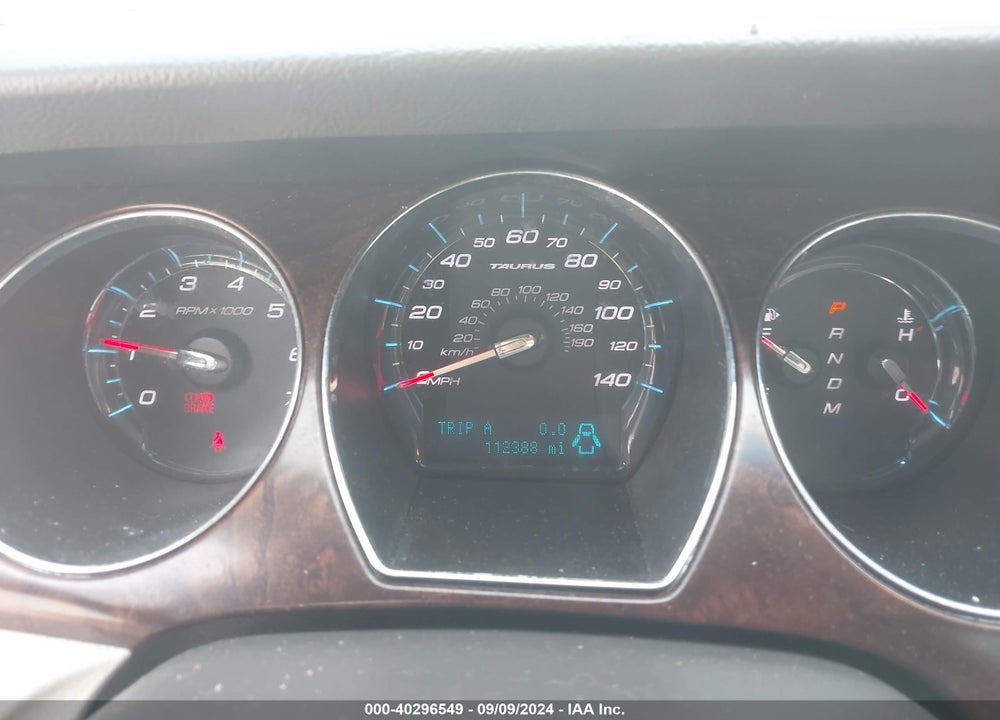 2012 FORD TAURUS SEL VIN: 1FAHP2EW1CG112167