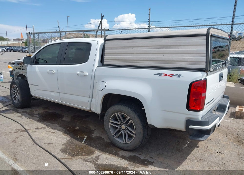 2022 CHEVROLET COLORADO 4WD SHORT BOX WT VIN: 1GCGTBEN5N1190708