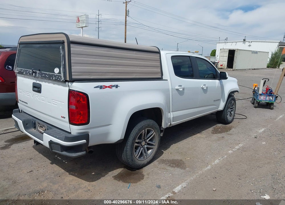 2022 CHEVROLET COLORADO 4WD SHORT BOX WT VIN: 1GCGTBEN5N1190708