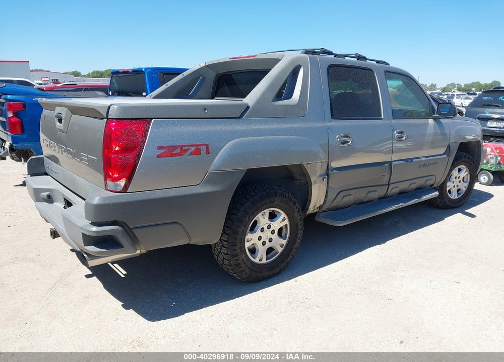 2002 CHEVROLET AVALANCHE 1500 VIN: 3GNEK13TX2G207688