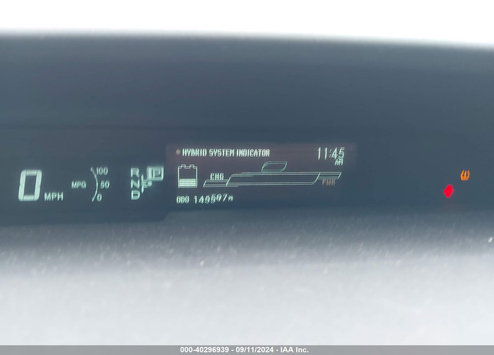 2011 TOYOTA PRIUS THREE VIN: JTDKN3DU4B1426571