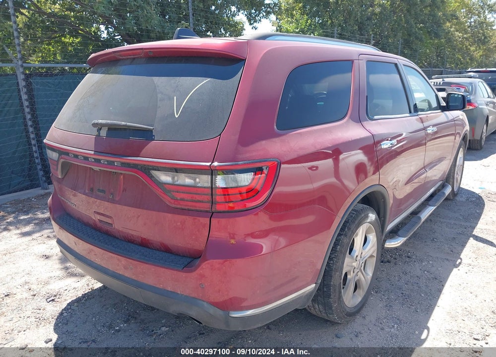 2014 DODGE DURANGO SXT VIN: 1C4RDHAG9EC975222