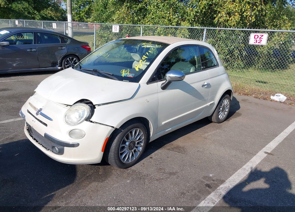 2012 FIAT 500C LOUNGE VIN: 3C3CFFER3CT127617