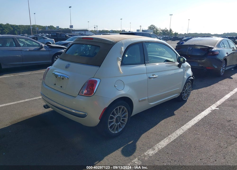 2012 FIAT 500C LOUNGE VIN: 3C3CFFER3CT127617