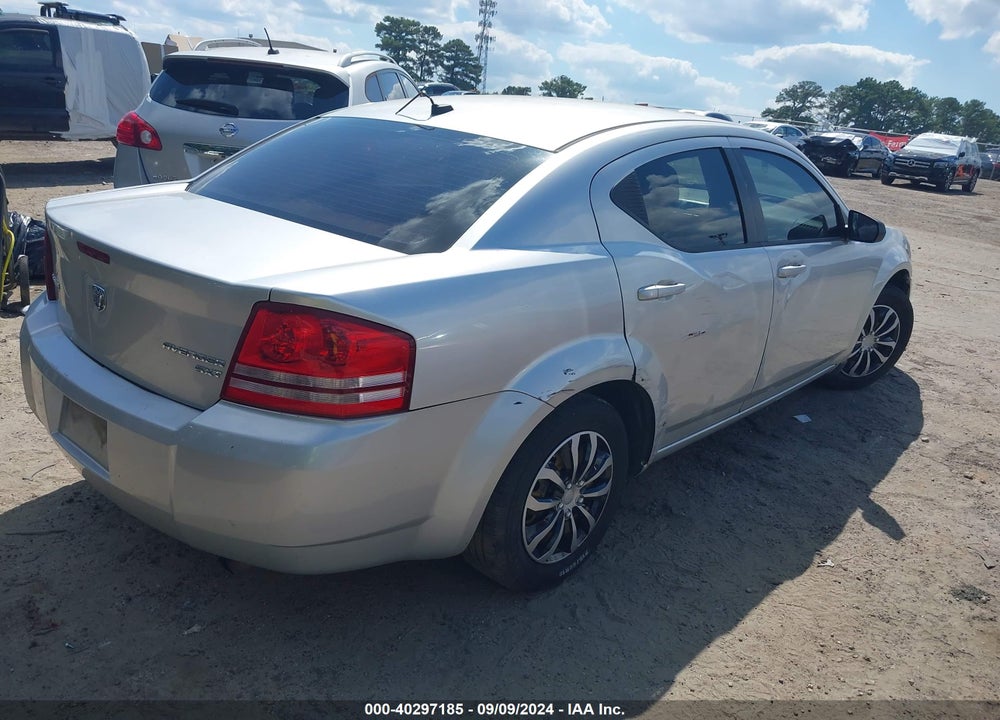 2010 DODGE AVENGER SXT VIN: 1B3CC4FB6AN184757