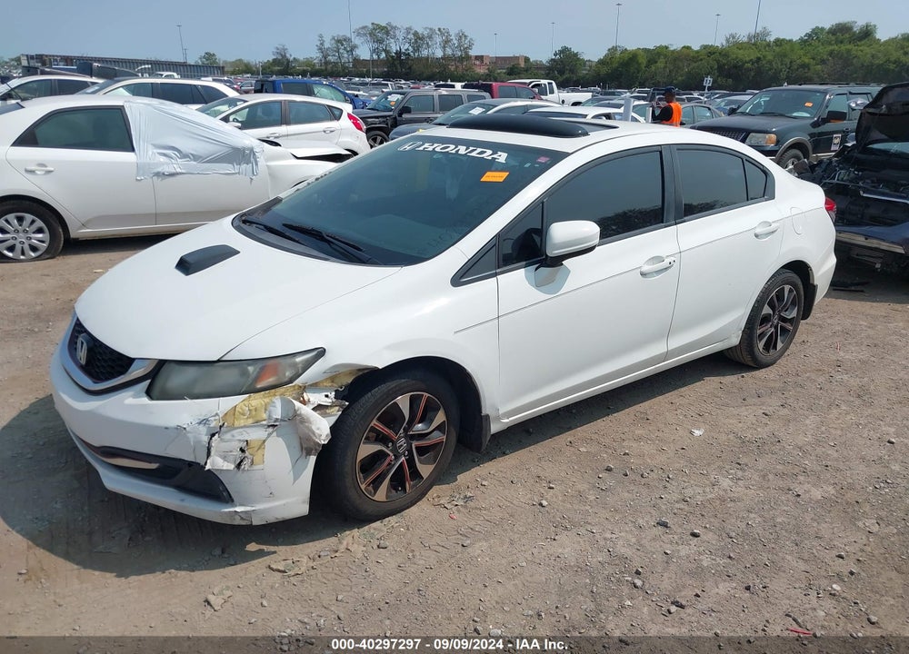 2014 HONDA CIVIC EX VIN: 19XFB2F83EE062407