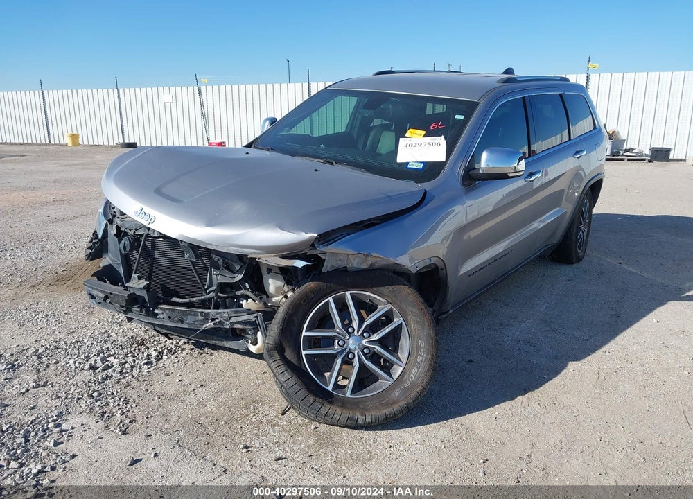 2017 JEEP GRAND CHEROKEE LIMITED 4X2 VIN: 1C4RJEBG5HC621529