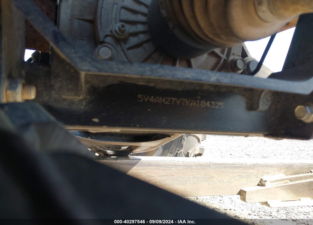 2019 YAMAHA YXE850 VIN: 5Y4AN27Y7KA104325