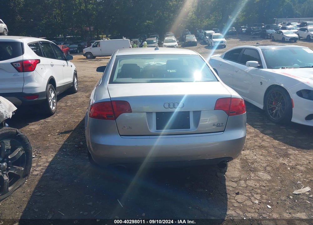 2007 AUDI A4 2.0T VIN: WAUDF78E87A046783