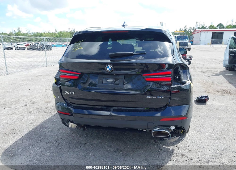 2022 BMW X3 SDRIVE30I VIN: 5UX43DP03N9M55836