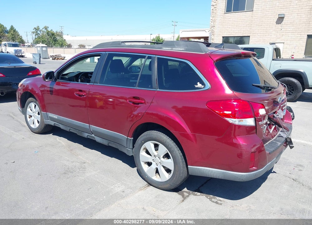 2012 SUBARU OUTBACK 2.5I PREMIUM VIN: 4S4BRBHC6C3204115
