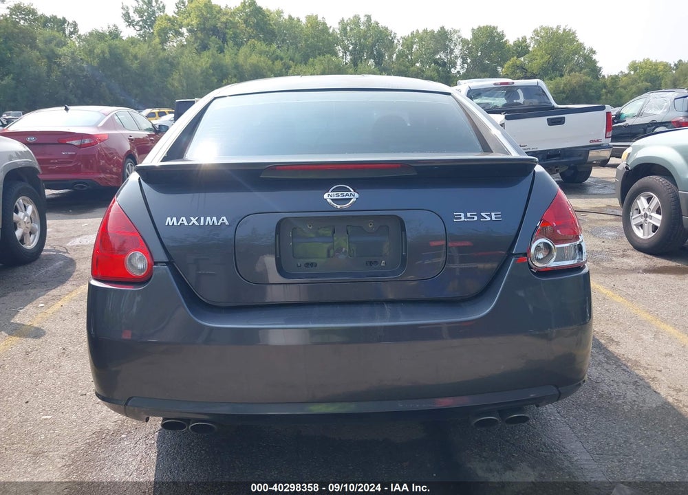 2008 NISSAN MAXIMA 3.5 SE VIN: 1N4BA41E58C809081