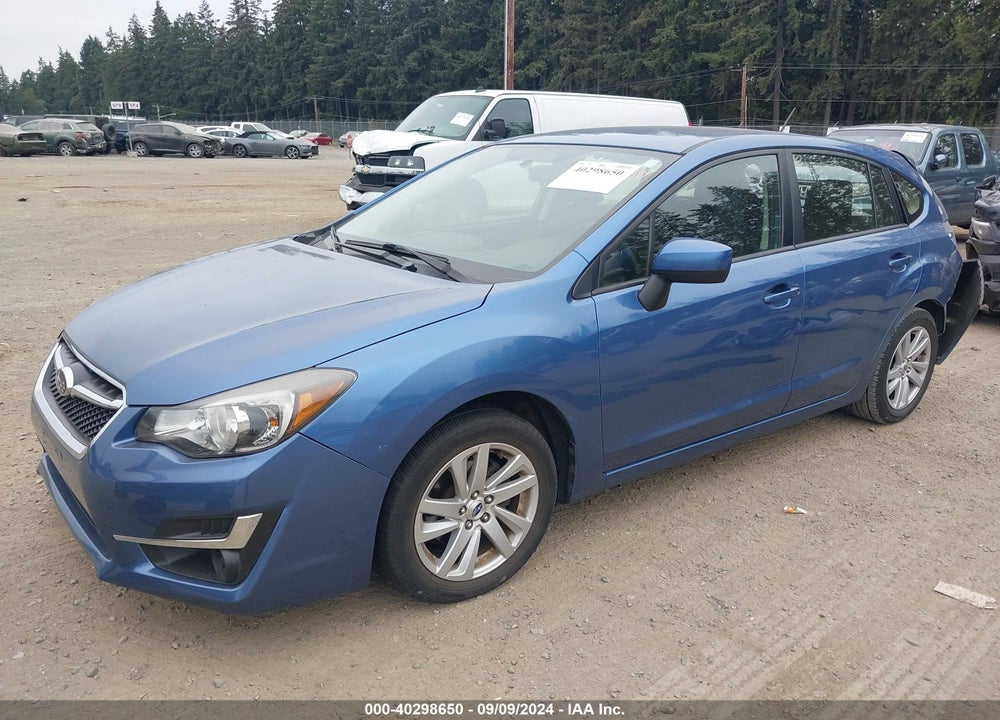 2016 SUBARU IMPREZA 2.0I PREMIUM VIN: JF1GPAB66G8293275