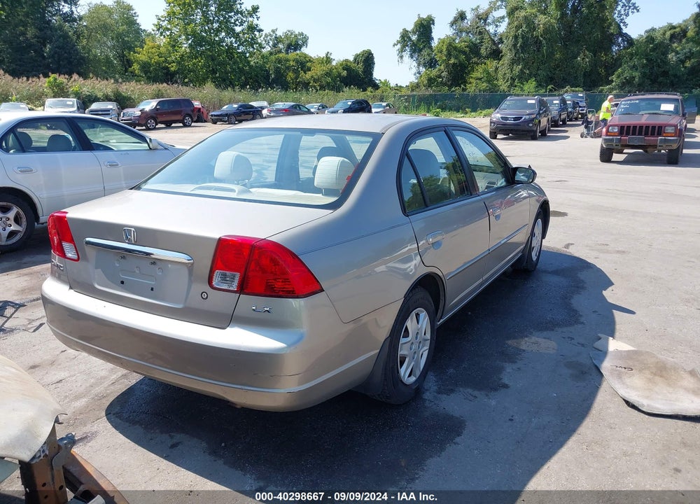 2003 HONDA CIVIC LX VIN: 2HGES16583H598347