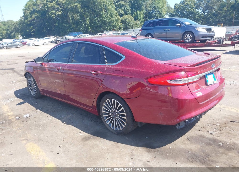 2017 FORD FUSION PLATINUM VIN: 3FA6P0D99HR231494