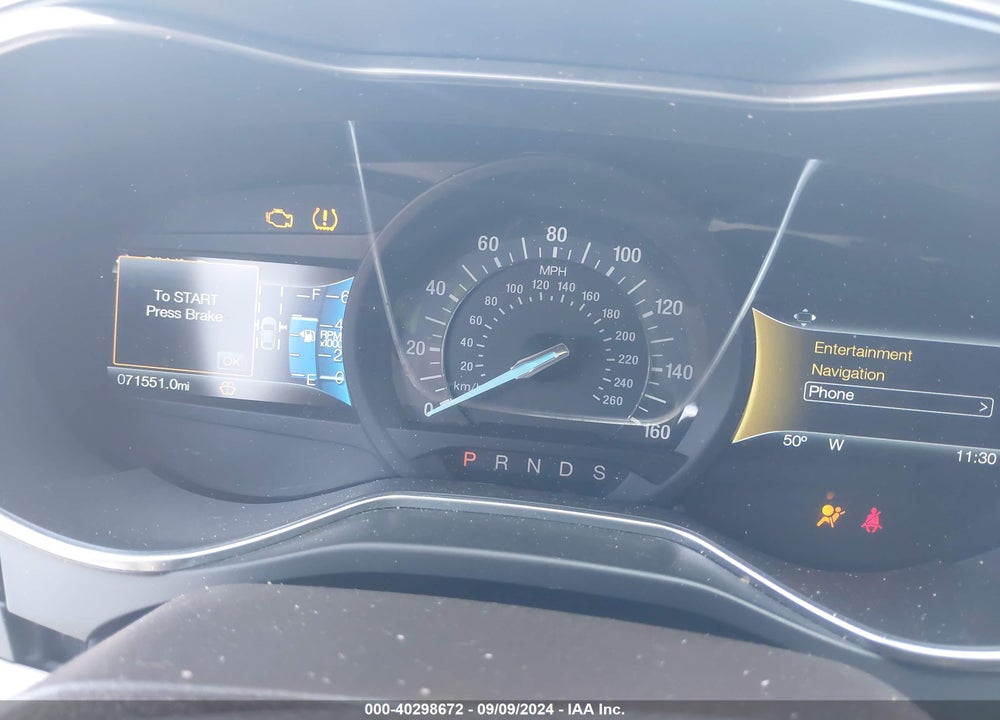 2017 FORD FUSION PLATINUM VIN: 3FA6P0D99HR231494