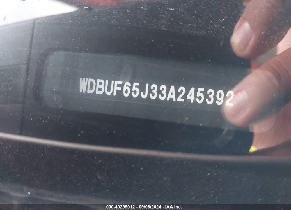 2003 MERCEDES-BENZ E 320 VIN: WDBUF65J33A245392
