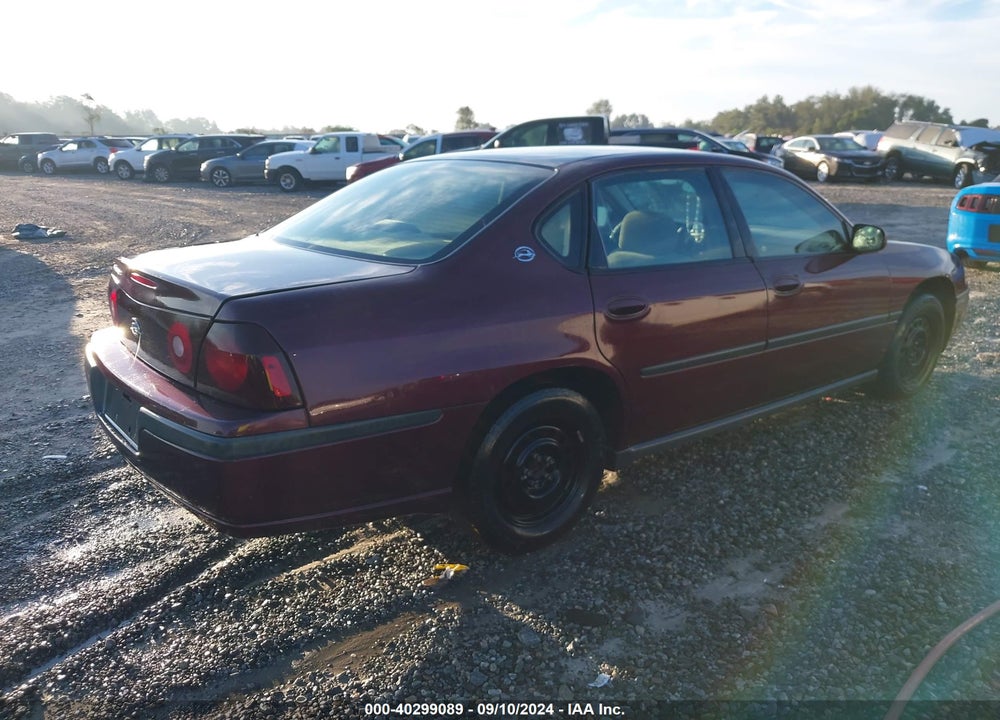 2003 CHEVROLET IMPALA VIN: 2G1WF52EX39142602