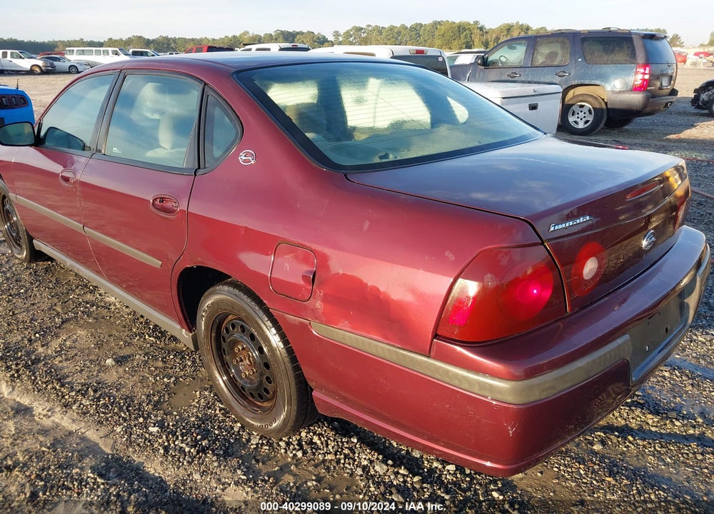 2003 CHEVROLET IMPALA VIN: 2G1WF52EX39142602