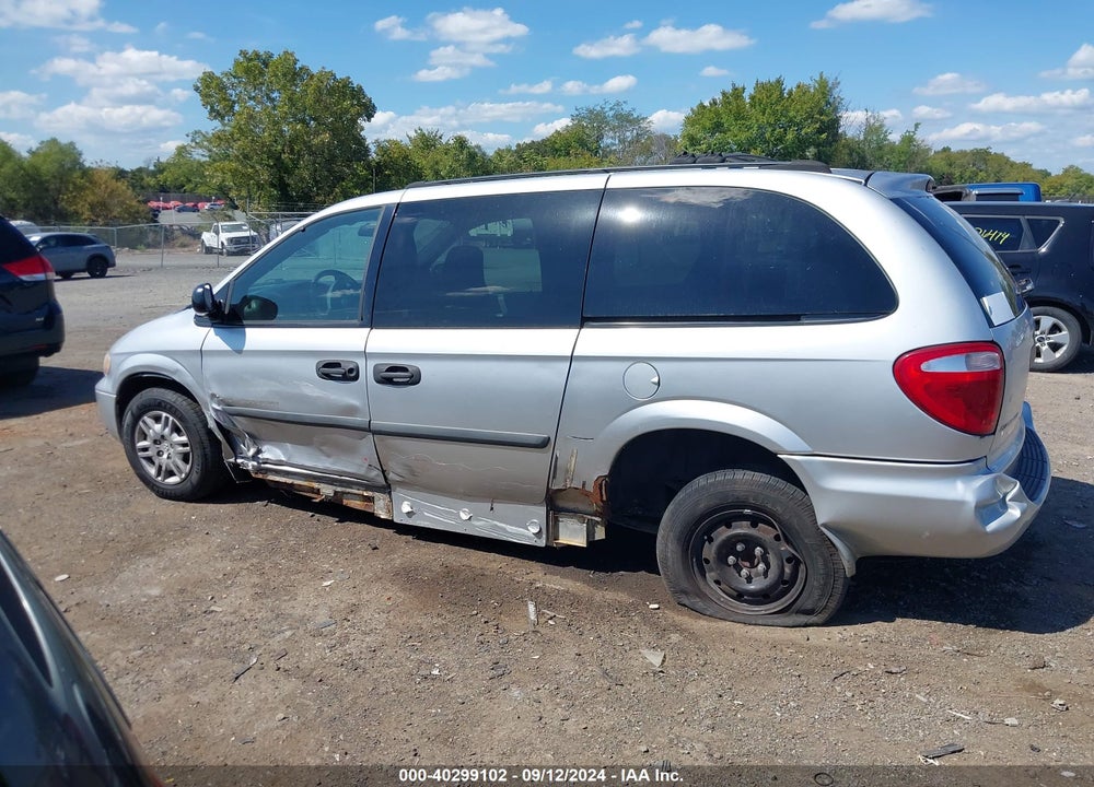 2005 DODGE GRAND CARAVAN SE VIN: 1D4GP24RX5B102743