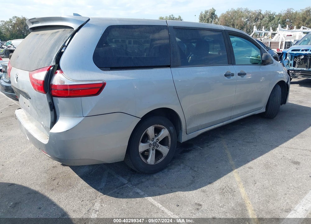 2019 TOYOTA SIENNA L 7 PASSENGER VIN: 5TDZZ3DC0KS994829