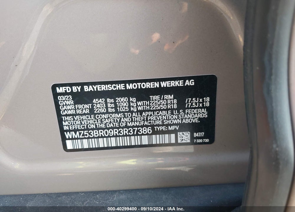 2024 MINI COUNTRYMAN COOPER S VIN: WMZ53BR09R3R37386