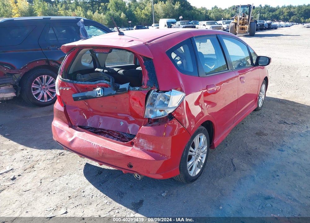 2009 HONDA FIT SPORT VIN: JHMGE88439S061798